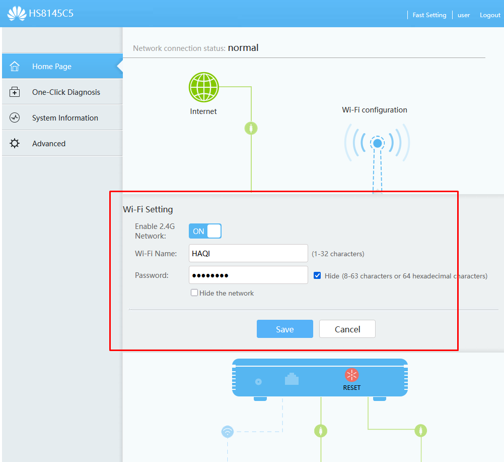 Wi-Fi Settings Huawei